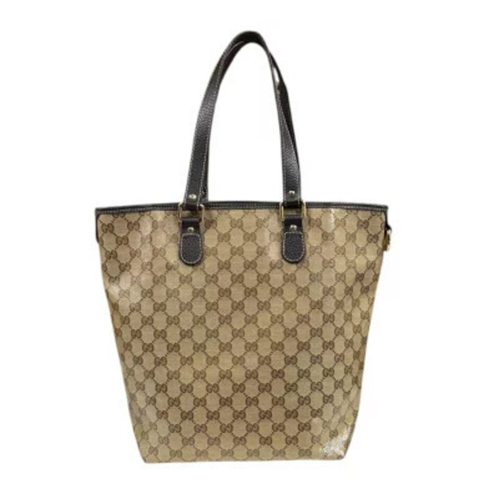 Gucci Leather Bag GG Crystal Beige Tote - Picture 3 of 8